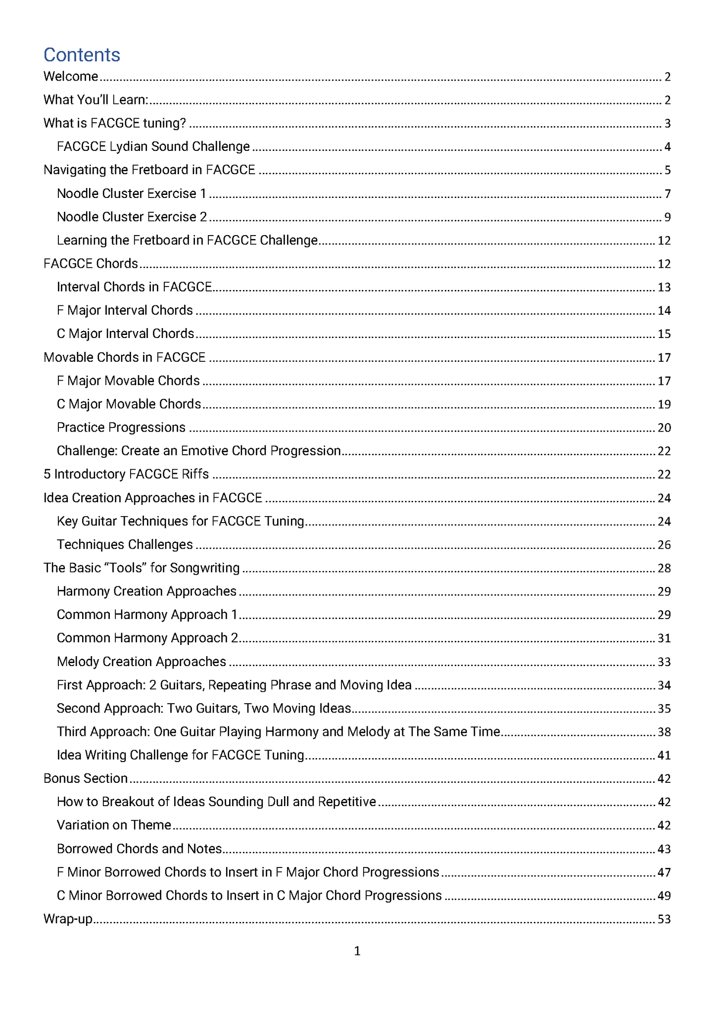 A Guitarist's Guide to FACGCE eBook