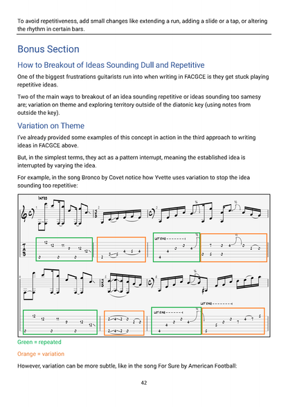 A Guitarist's Guide to FACGCE eBook